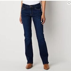 Liz Claiborne Dark Blue Slim Bootcut Jeans